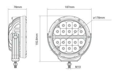 Faros de 7 Pulgadas para Jeepear