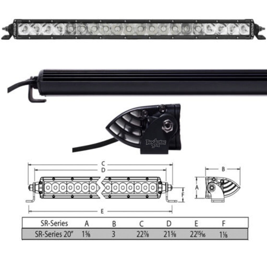 Barra de led Rigid del 20 pulgadas