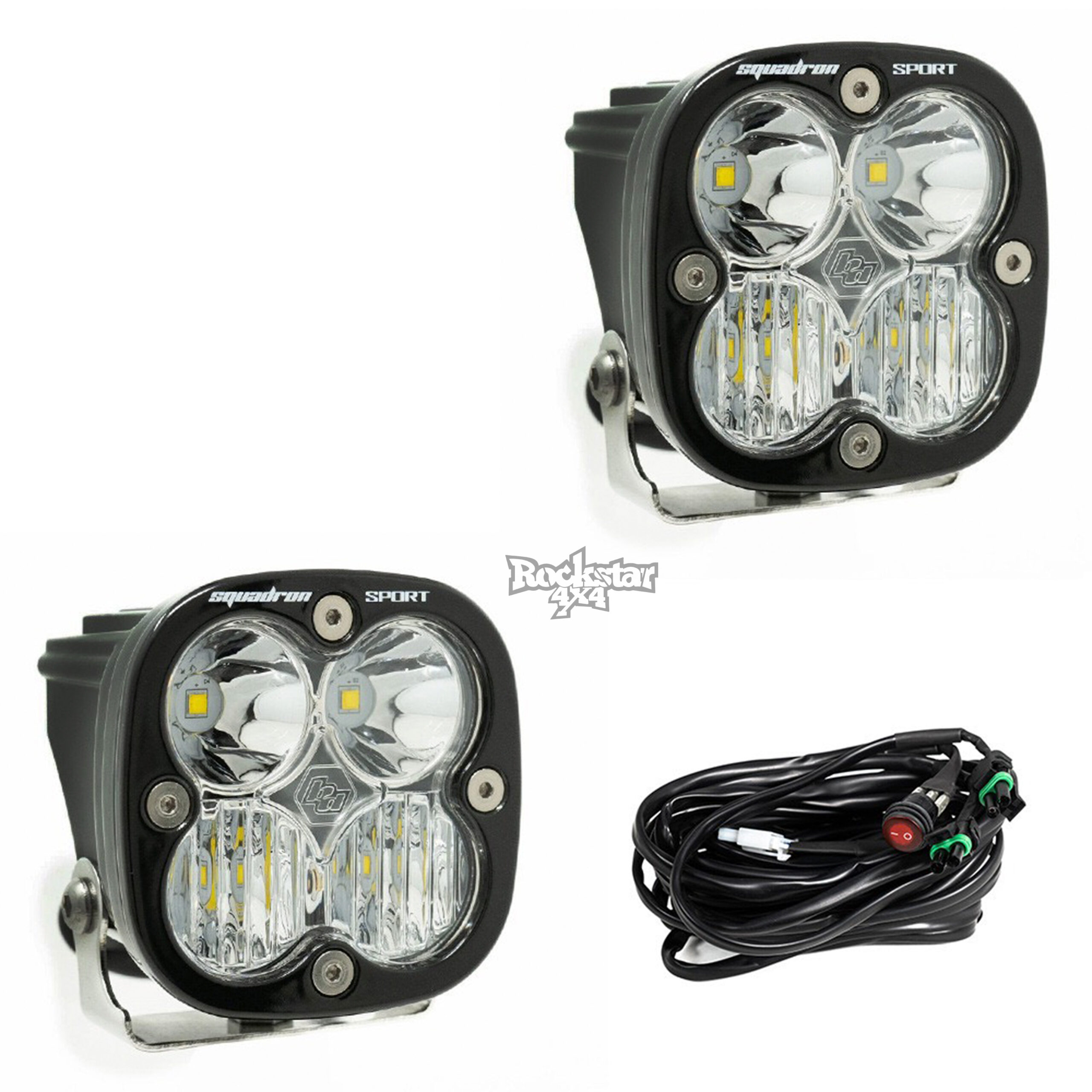 Faros led baja design de cubo de 3 pulgadas