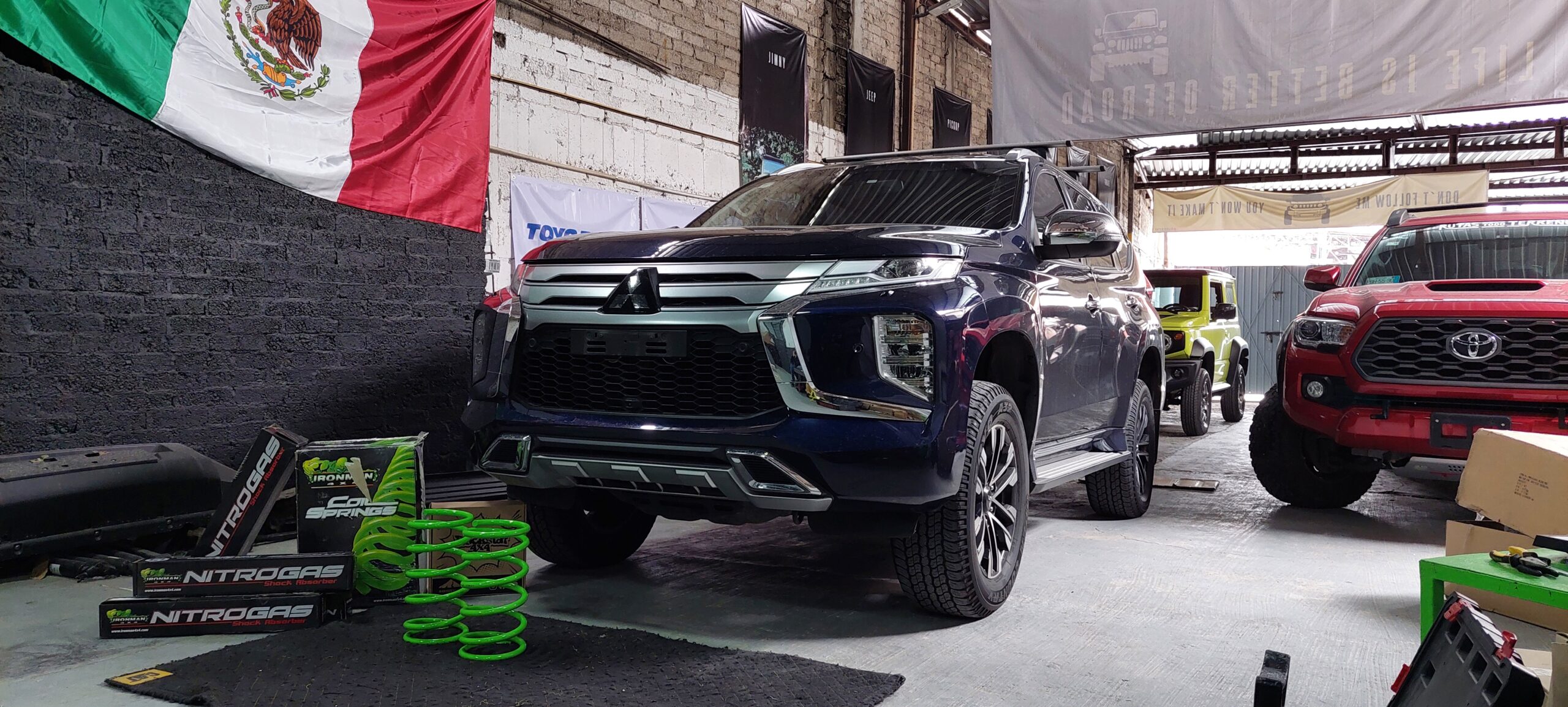 Lee más sobre el artículo Suspensión Ironman4x4 para Montero Sport Blindada