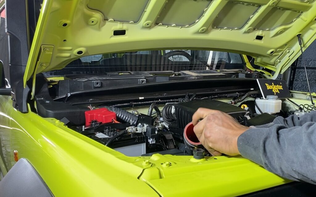 Jimny con Snorkel sin perforaciones