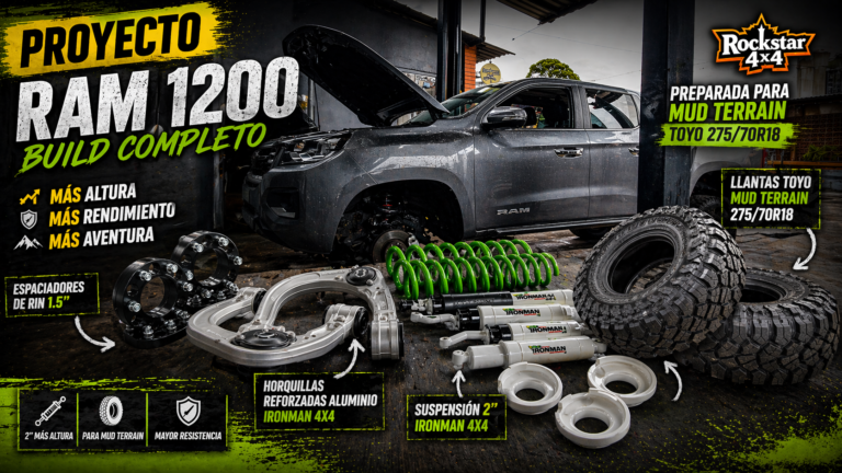 Lee más sobre el artículo Transformamos una RAM 1200: suspensión 2” Ironman 4×4 + setup Mud Terrain