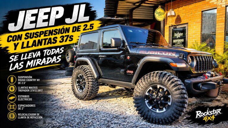 Lee más sobre el artículo Jeep JL con suspensión de 2.5 y llantas 37s se lleva todas las miradas